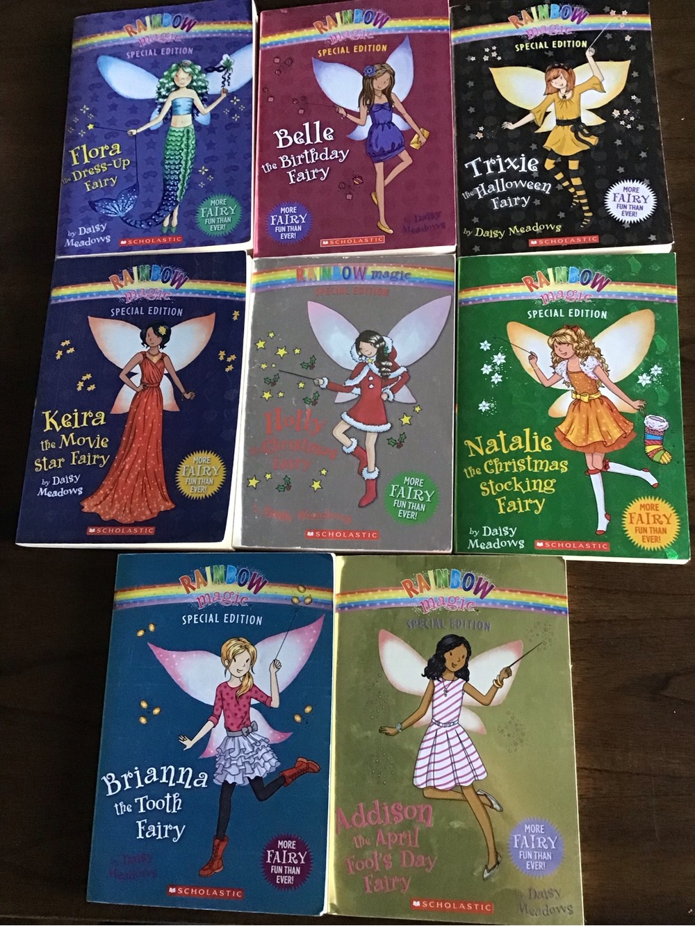 8 Scholastic- Rainbow Magic Fairy Special Edition Books